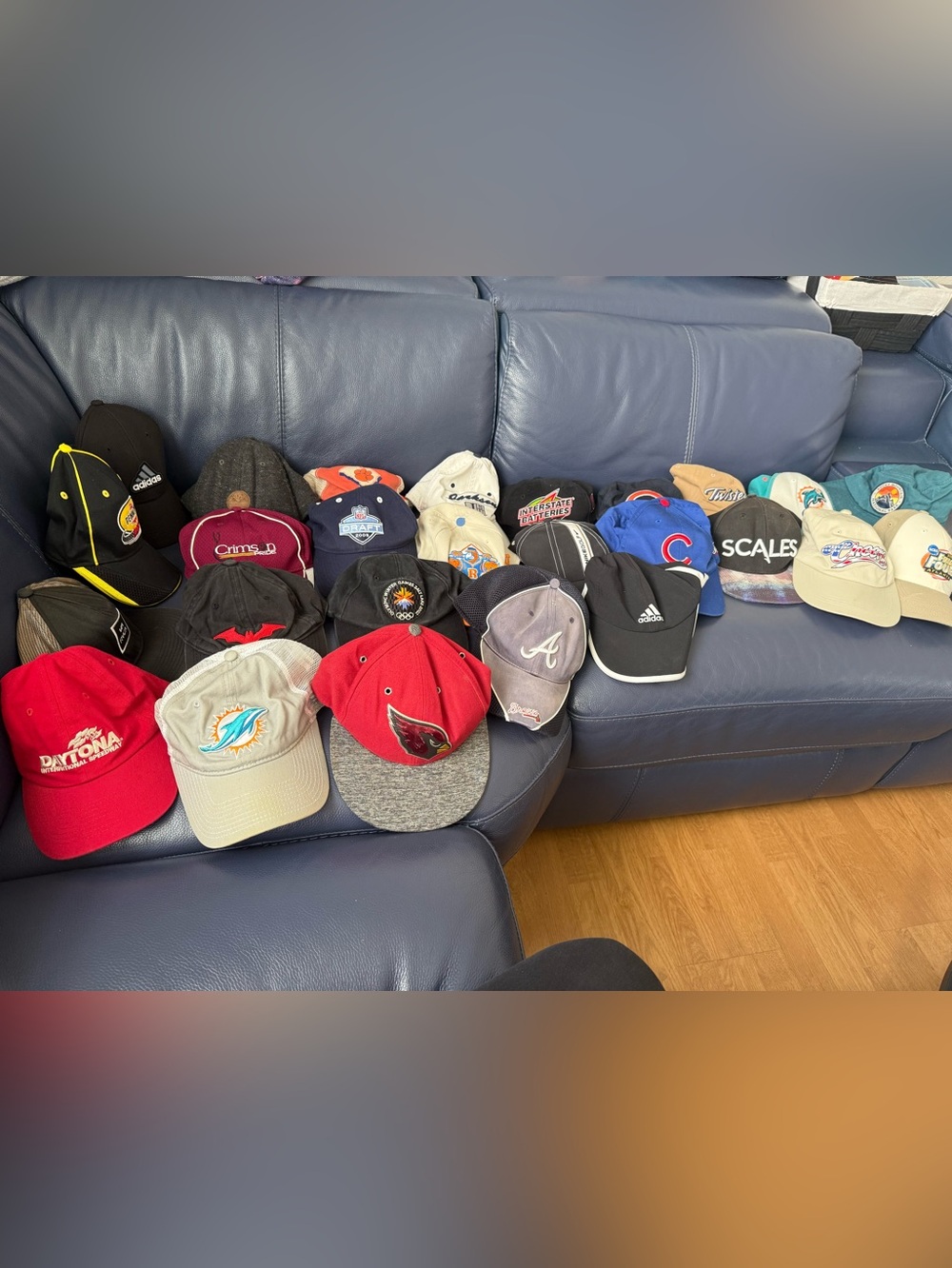 26 Piece Baseball Cap Style Hat Bundle Lot Various Design Fair to Good Condition